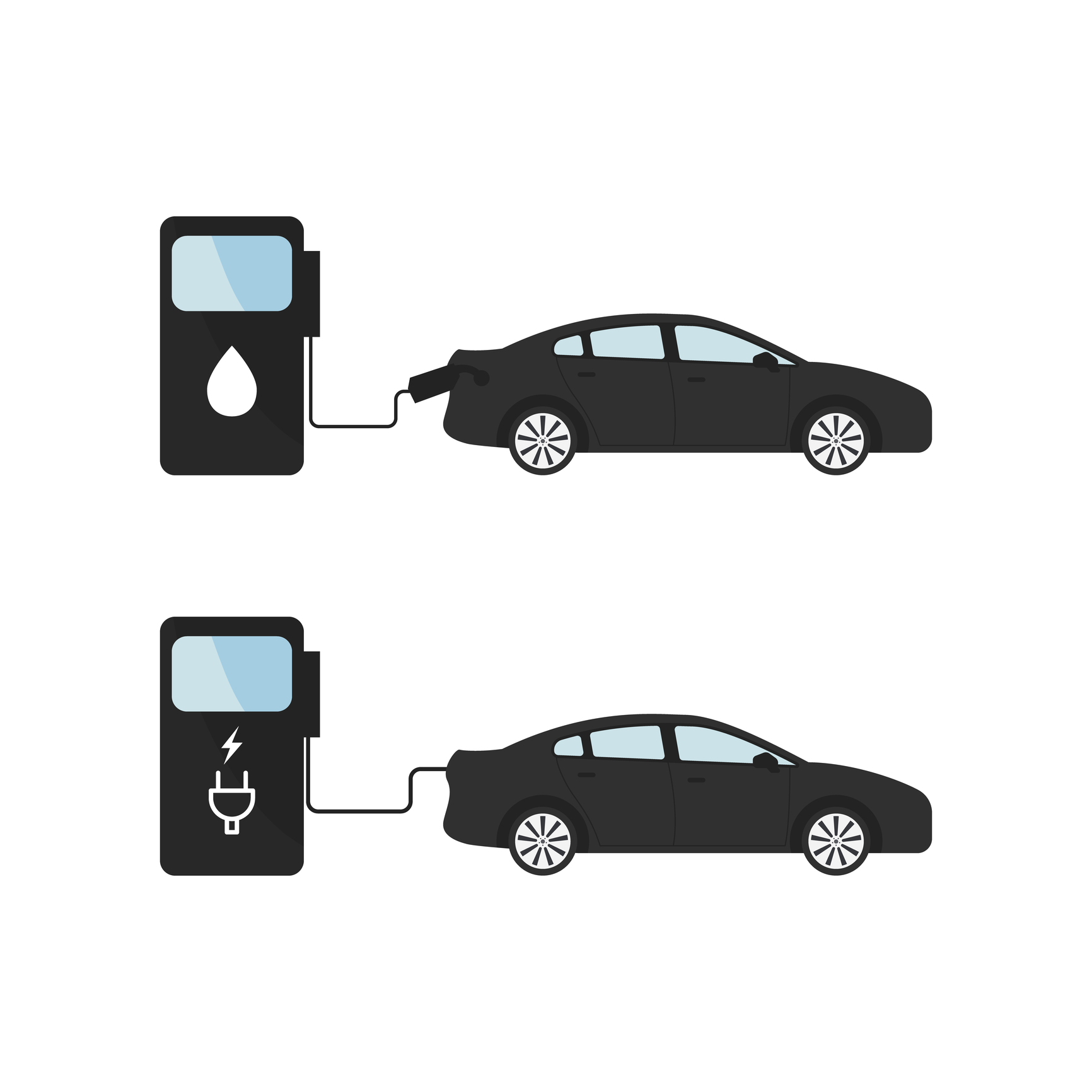 Gas vs. Electric — Circa 1895