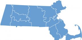 Massachusetts State by counties | © Deskcube | Dreamstime Stock Photos