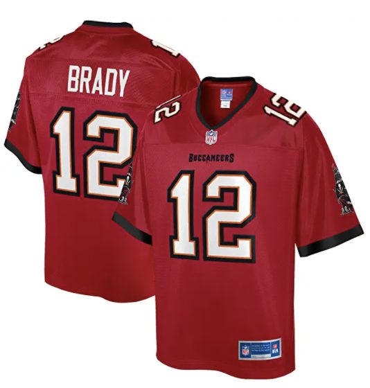 Tom Brady Red Tampa Bay Buccaneers Jersey