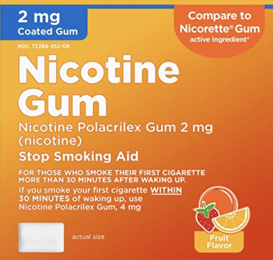 Amazon Basic Care Nicotine Polacrilex Coated Gum