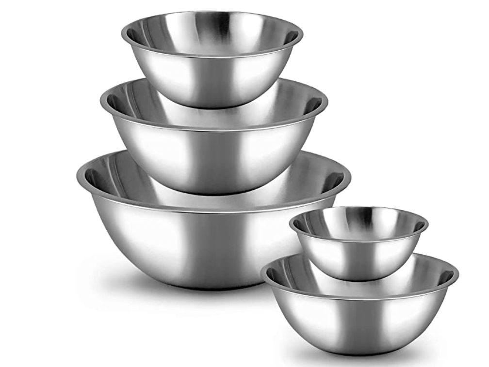 Meal Prep Stainless Steel Mixing Bowls Set