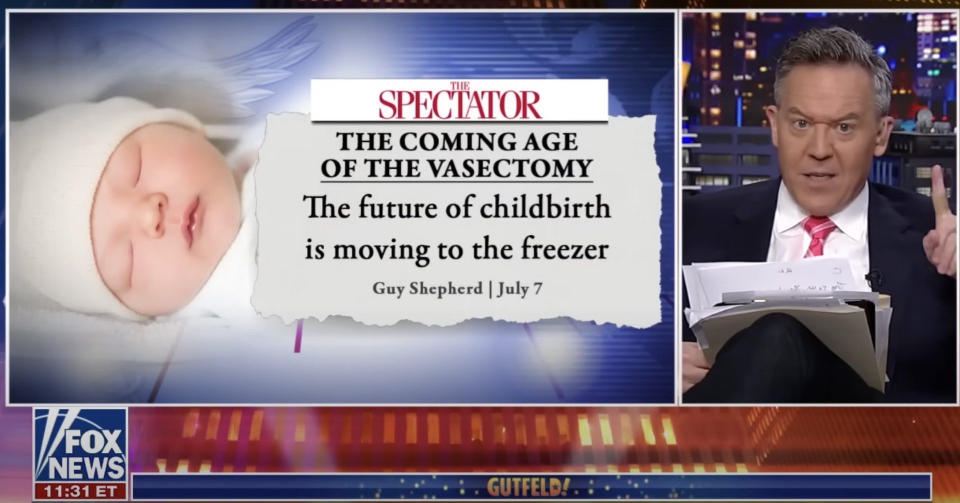 Gutfeld: The reversible vasectomy will solve all our problems